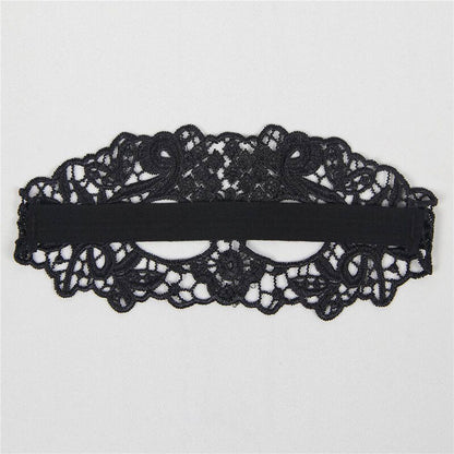 QUEEN LINGERIE - MÁSCARA DE ENCAJE NEGRO