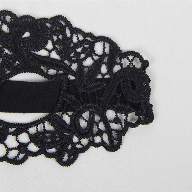 QUEEN LINGERIE - MÁSCARA DE ENCAJE NEGRO