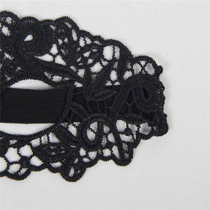 QUEEN LINGERIE - MÁSCARA DE ENCAJE NEGRO