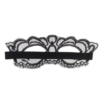 QUEEN LINGERIE - MASCARILLA DE ENCAJE FINO NEGRO