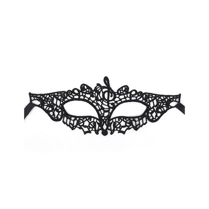 QUEEN LINGERIE - MÁSCARA DE ENCAJE NEGRO MODELO 2