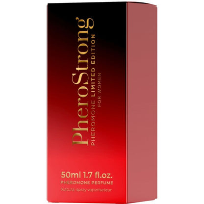 Frasco elegante de PheroStrong Perfume com Feromonas Edição Limitada Feminino 50ml