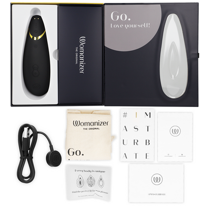 Womanizer Premium 2 Estimulador Clitoriano preto com Tecnologia Pleasure Air