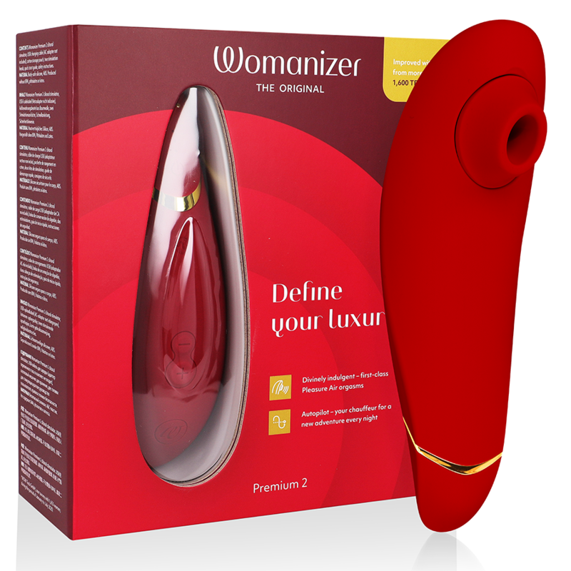 Womanizer Premium 2 Estimulador Clitoriano Bordeaux com Tecnologia Pleasure Air