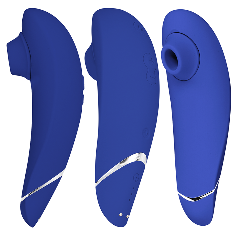 Womanizer Premium 2 Estimulador Clitoriano Blueberry, com tecnologia Pleasure Air para prazer sem contato.