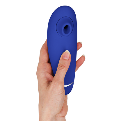 Womanizer Premium 2 Estimulador Clitoriano Blueberry, com tecnologia Pleasure Air para prazer sem contato.