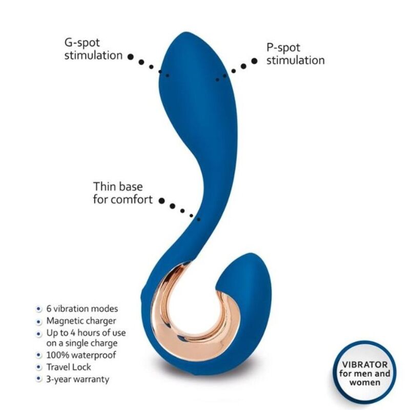 G-VIBE - Vibrador GPOP 2 GEP Blue Dot Indigo