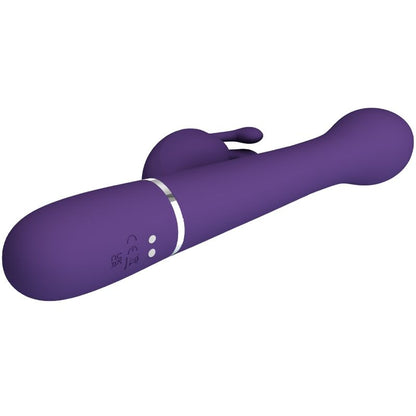 PRETTY LOVE Vibrador Coelho Dejon 3 em 1 Multifunções Roxo para prazer combinado.