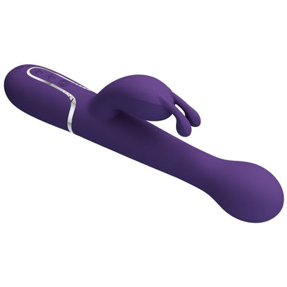 PRETTY LOVE Vibrador Coelho Dejon 3 em 1 Multifunções Roxo para prazer combinado.