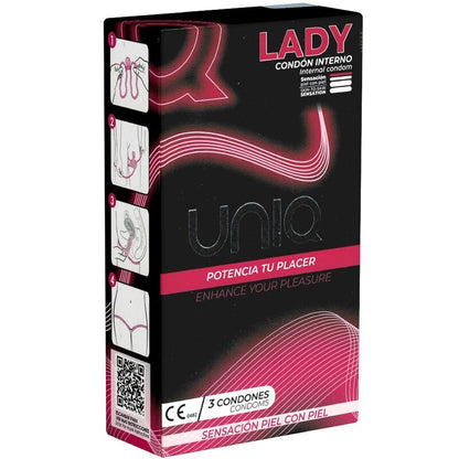 Preservativos Femeninos Sin Látex con Liguero 3 Unidades