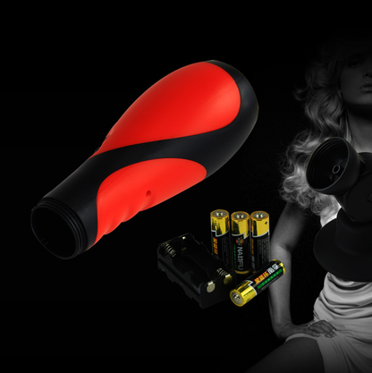 Detalhe do BAILE Masturbador Masculino Amante de Sexo Oral com 30V e Adaptador, mostrando o design ergonómico e a textura do silicone.