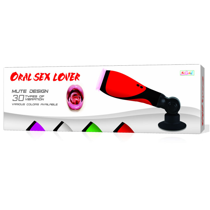 Detalhe do BAILE Masturbador Masculino Amante de Sexo Oral com 30V e Adaptador, mostrando o design ergonómico e a textura do silicone.