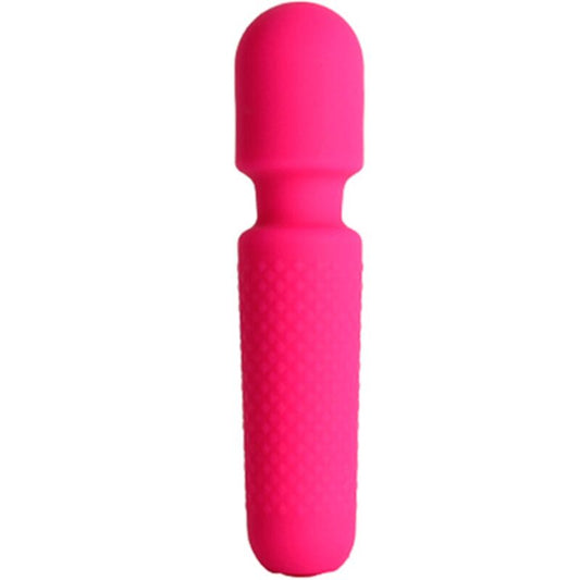 Armony Vibrador e Massageador Recarregável Mini Varinha Rosa em silicone macio com 10 vibrações.
