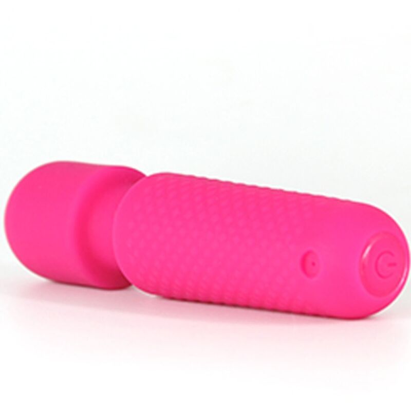 Armony Vibrador e Massageador Recarregável Mini Varinha Rosa em silicone macio com 10 vibrações.