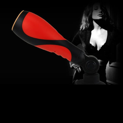 Detalhe do BAILE Masturbador Masculino Amante de Sexo Oral com 30V e Adaptador, mostrando o design ergonómico e a textura do silicone.