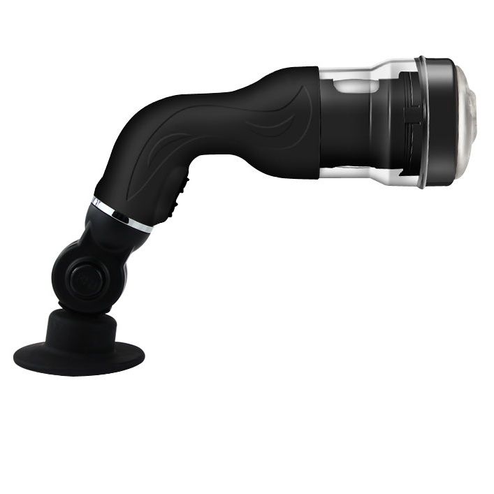 Masturbador automático BAILE Rotation Lover com suporte e textura interna para prazer masculino.