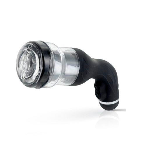 Masturbador automático BAILE Rotation Lover com suporte e textura interna para prazer masculino.