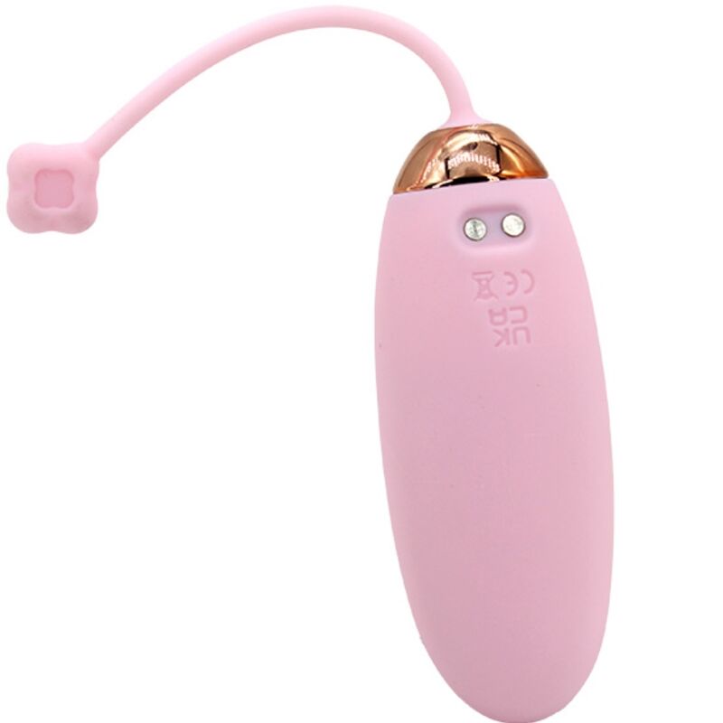 Armony Kitty Fun Ovo Vibratório com Controle Remoto em rosa, mostrando o dispositivo e o controle.