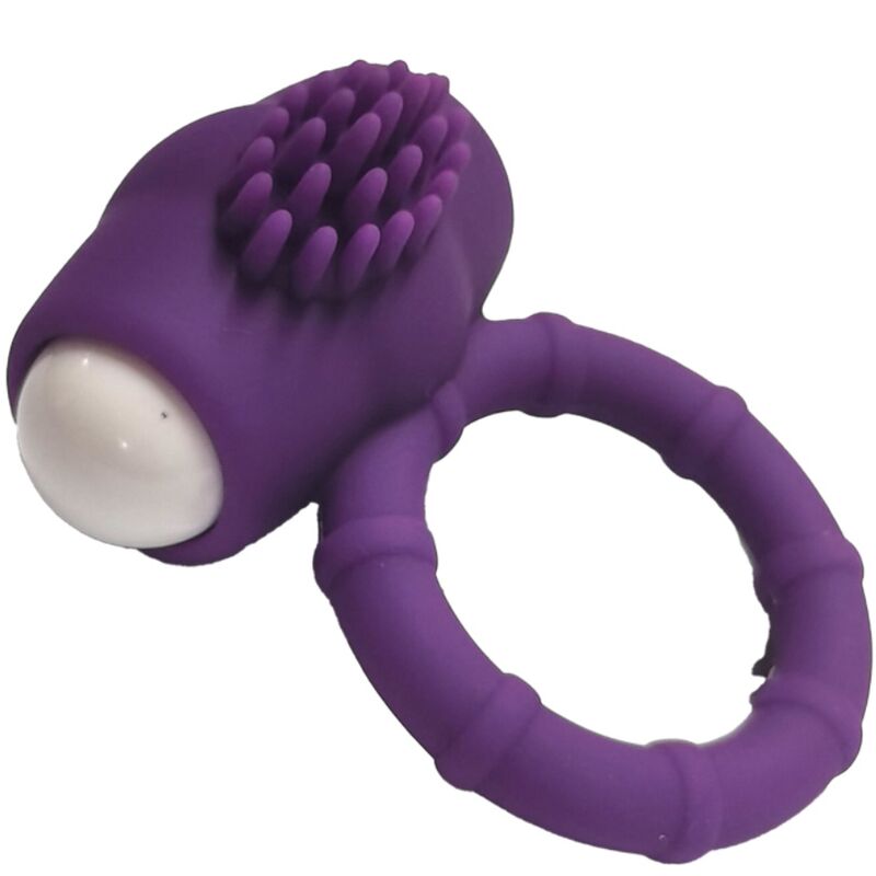 Anel Vibrador ARMONY Power Silicone Roxo, detalhes do material premium e design ergonômico.