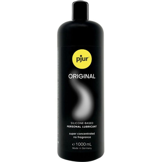 Frasco de PJUR Lubrificante de Silicone Original Longa Duração 1000 ML.