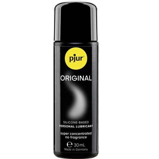Frasco de PJUR Lubrificante de Silicone Original 30ml para deslizamento prolongado e massagem íntima