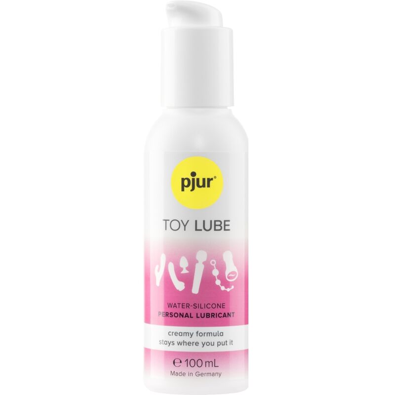 PJUR Lubrificante Woman Toy Lube 100ml, frasco do lubrificante à base de água para brinquedos sexuais.
