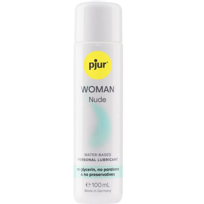 Frasco de PJUR Woman Nude Lubrificante à Base de Água 100ml para pele sensível