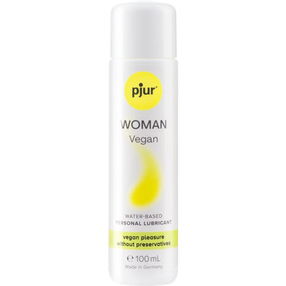 Frasco de PJUR WOMAN Vegan Lubrificante À Base de Água 100ml