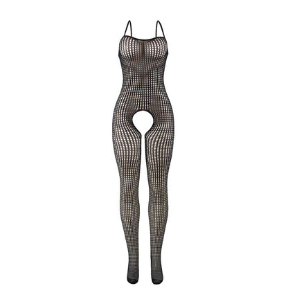 Body de rede elástica preto Subblime sem virilha em modelo