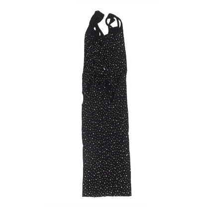 Detalhe do Vestido de Rede SUBBLIME Preto com Brilhos e Strass, mostrando a textura da malha e os adornos.