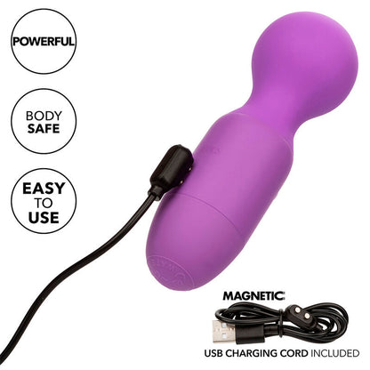 Vibrador Recargable con 10 Vibraciones y Cuello Flexible Morado