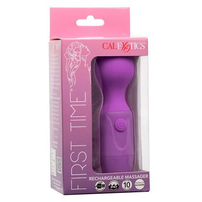 Vibrador Recargable con 10 Vibraciones y Cuello Flexible Morado