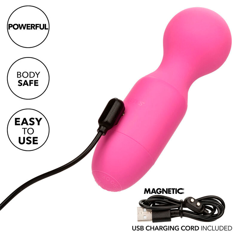 Masajeador Recargable First Time con 10 Vibraciones Rosa