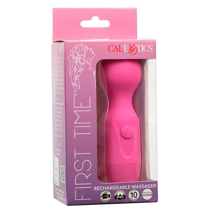 Masajeador Recargable First Time con 10 Vibraciones Rosa