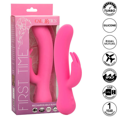 Vibrador Conejo Recargable First Time Rosa