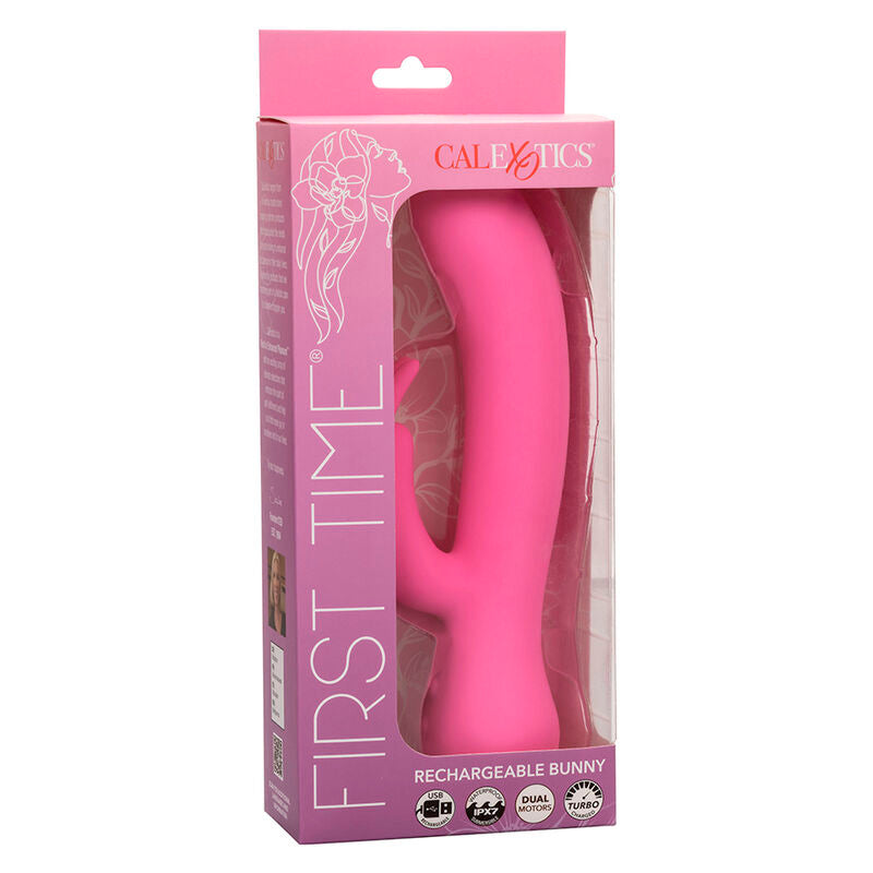Vibrador Conejo Recargable First Time Rosa