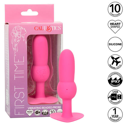 Sonda Anal Vibratoria de Cuentas con 10 Funciones
