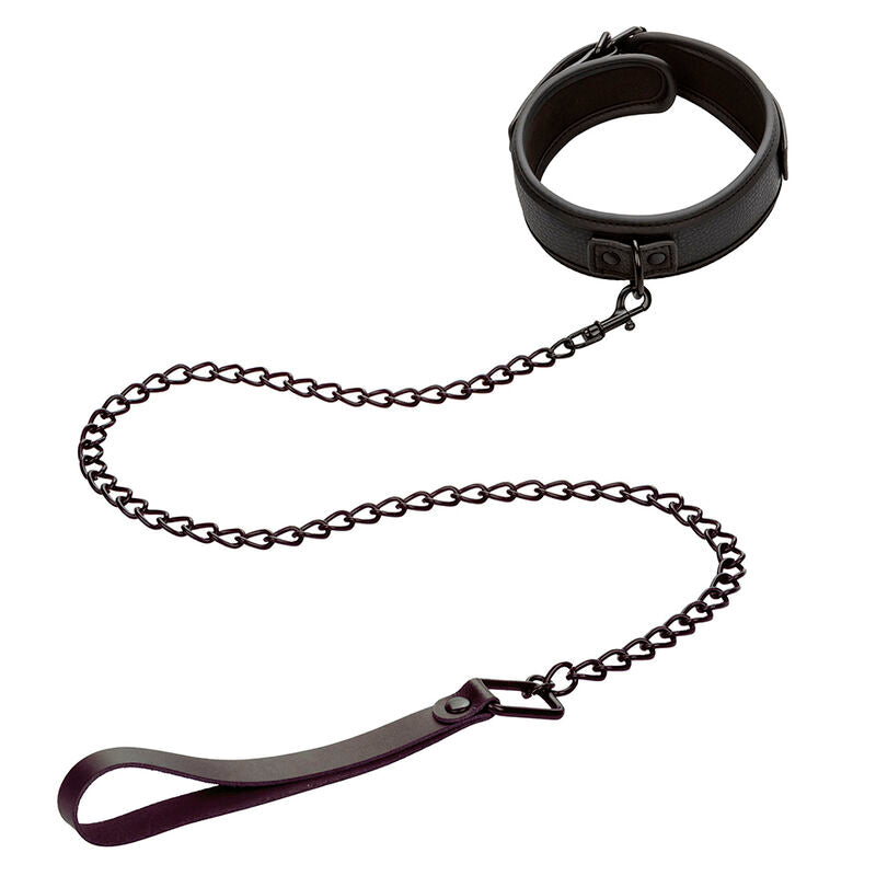 Collar y Correa de Cuero Ajustable Nocturnal