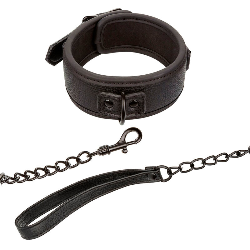 Collar y Correa de Cuero Ajustable Nocturnal