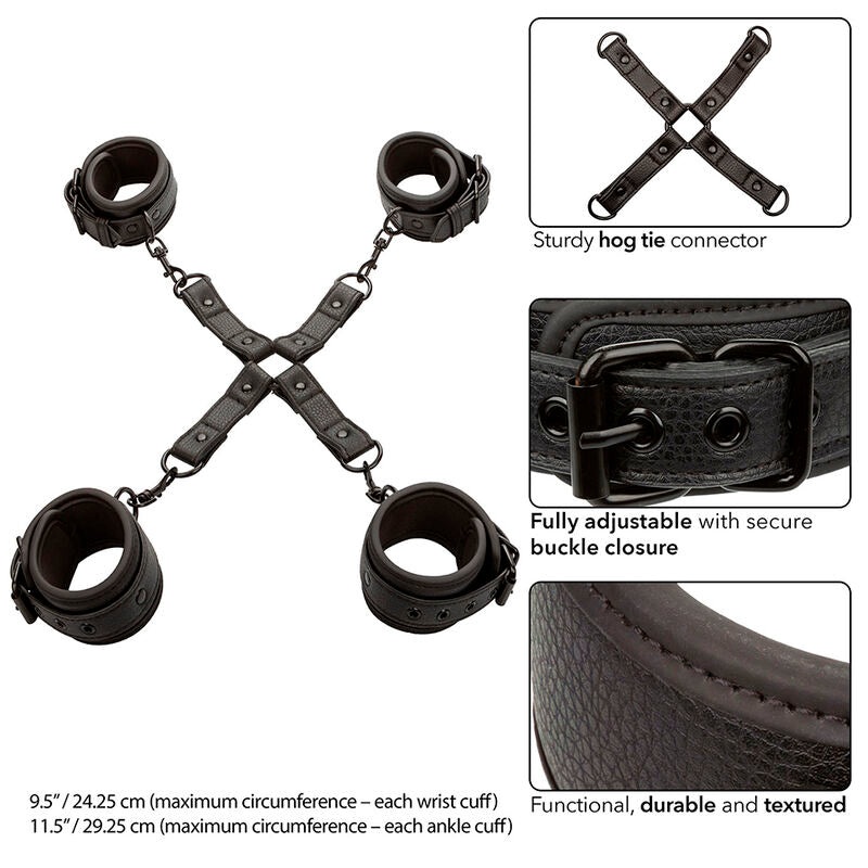 Conector Hog Tie de Cuero Ajustable Nocturnal