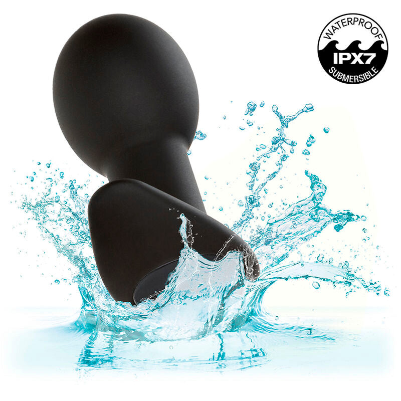 Plug Anal Vibrador Rock Bottom con 10 Funciones de Silicona Negra