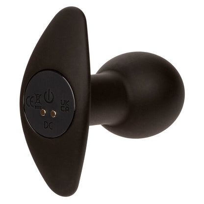 Plug Anal Vibrador Rock Bottom con 10 Funciones de Silicona Negra