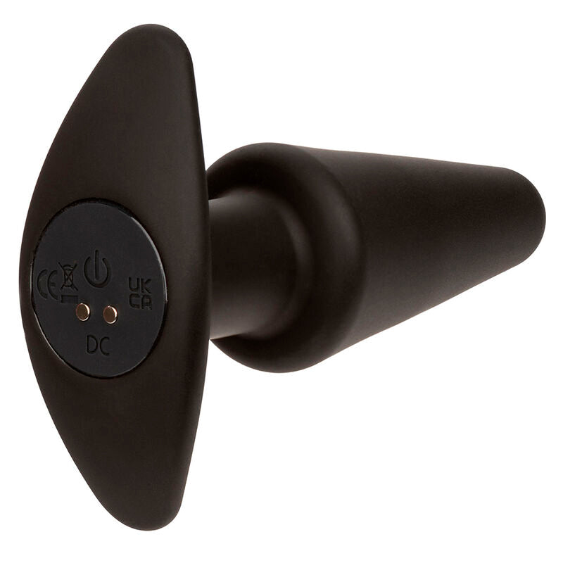 Plug Anal Cónico Rock Bottom con 10 Vibraciones y Silicona Segura