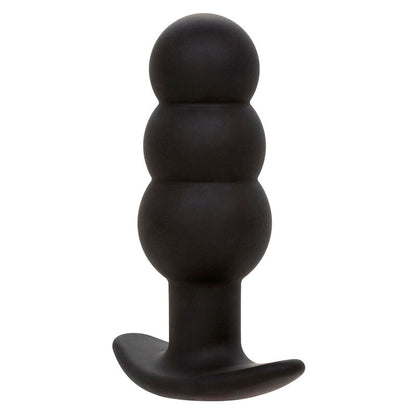 Plug Anal Vibratorio con Perlas de Silicona Negro