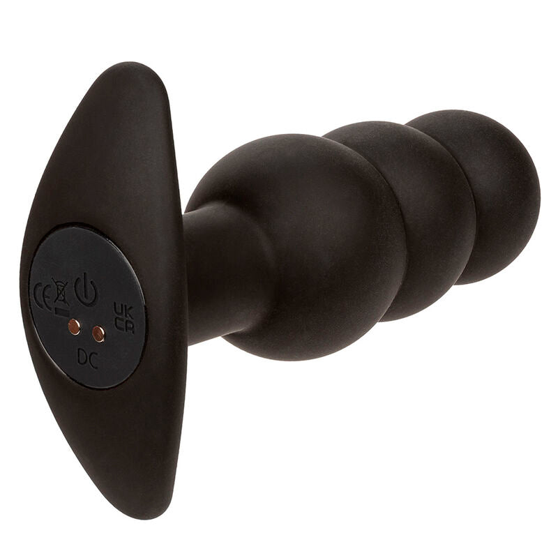 Plug Anal Vibratorio con Perlas de Silicona Negro
