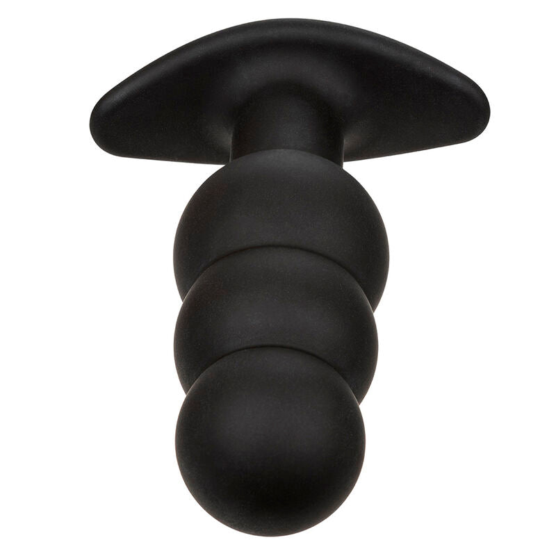 Plug Anal Vibratorio con Perlas de Silicona Negro
