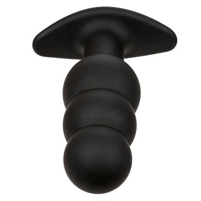 Plug Anal Vibratorio con Perlas de Silicona Negro