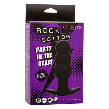 Plug Anal Vibratorio con Perlas de Silicona Negro