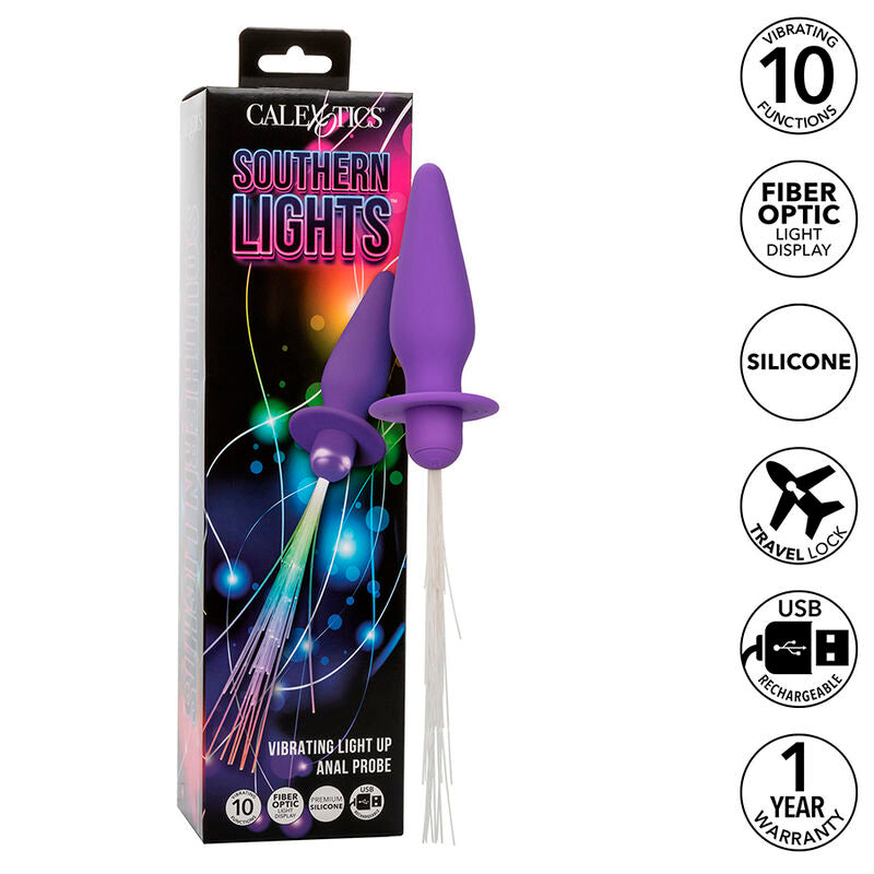 Plug Anal Vibratorio con Luces Southern Lights