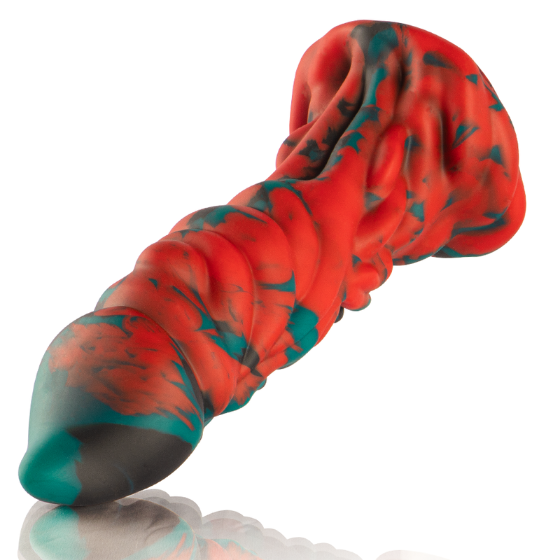 Detalhe do Dildo Phobos EPIC Cybersilicock de silicone grande e realista.